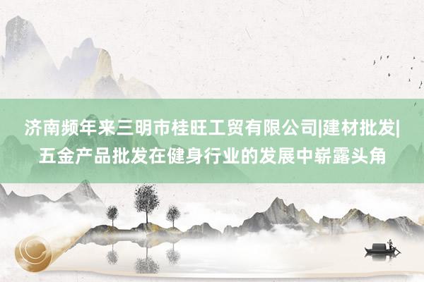 济南频年来三明市桂旺工贸有限公司|建材批发|五金产品批发在健身行业的发展中崭露头角